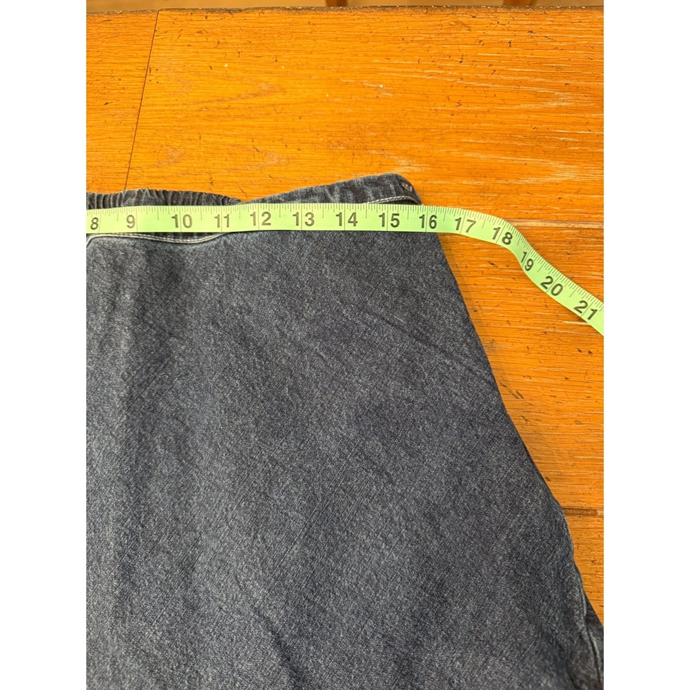 Roper Denim Skirt Women's Size L Tiered Ruffle Blue Elastic Waist Boho Western - Picture 2 of 6